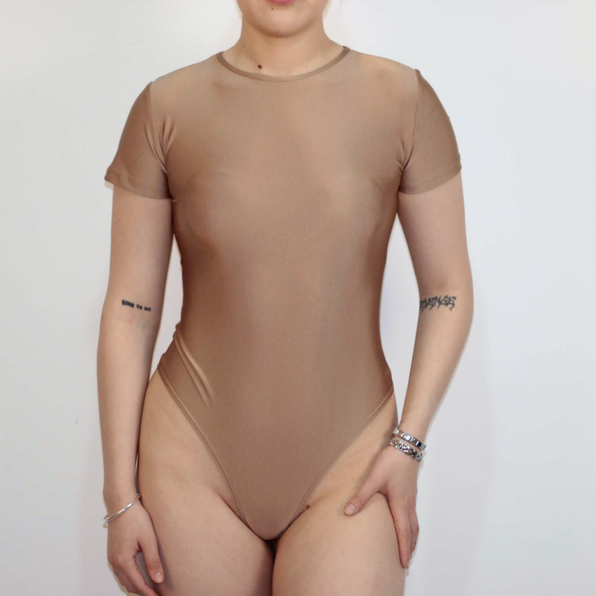 Body Manga Corta Café